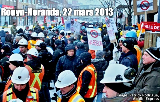 Osisko manifeste à Rouyn-Noranda, 22 mars  2013