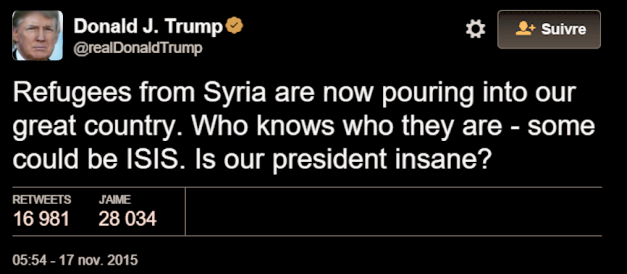 Trump Tweet2015 11 17 Syrians
